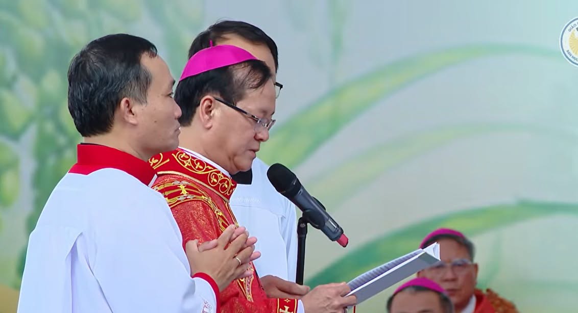 Lời cám ơn của ĐGM GP Cần Thơ Phêrô Lê Tấn Lợi